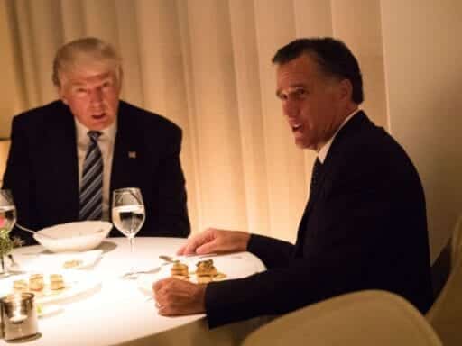 Mitt Romney is now just like every other Republican: he’s with Trump for the tax cuts
