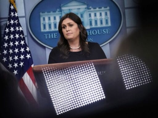 Sarah Sanders is upset because a restaurant wouldn’t serve her. She’s okay with it happening to gays. 