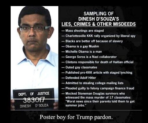 Who is Trump latest pardon? Far-Right and Fascist Dinesh D’Souza