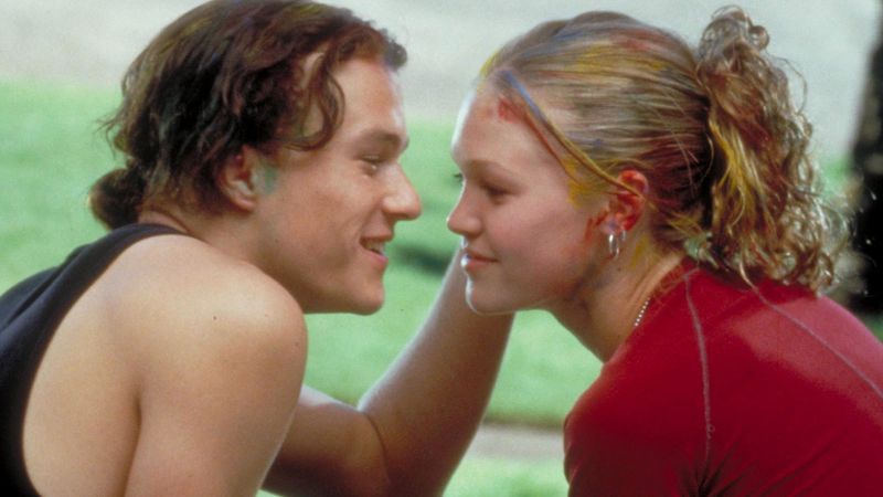Heath Ledger and Julia Stiles in 10 Things I Hate About You, based on Shakespeare’s The Taming of the Shrew