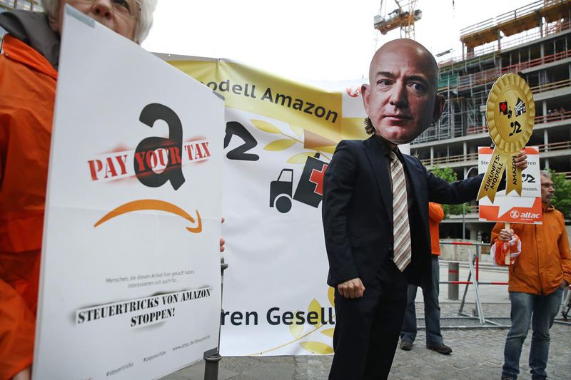 Striking Amazon workers