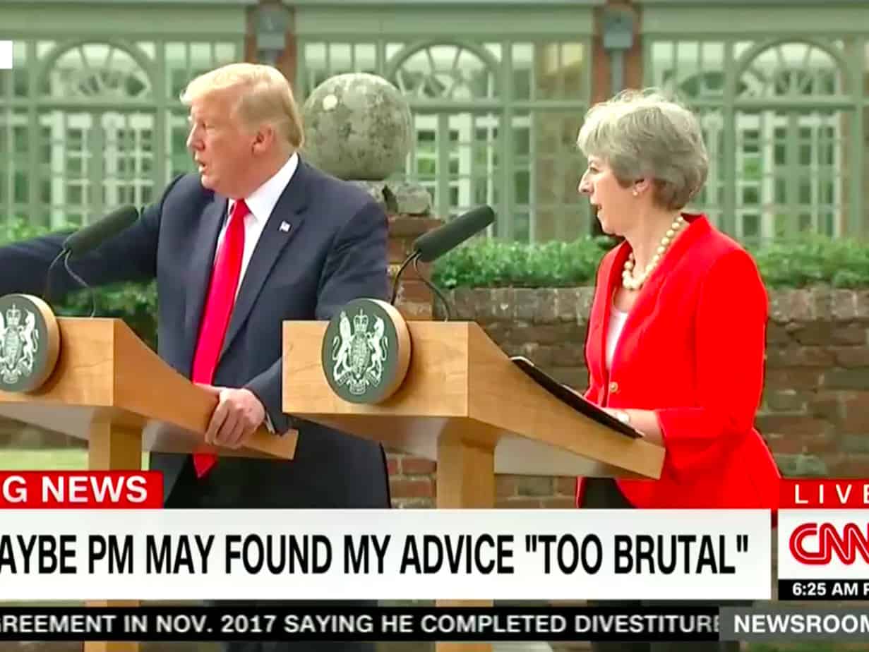 Trump ignored CNN to take a Fox News question. Fox went along with it.