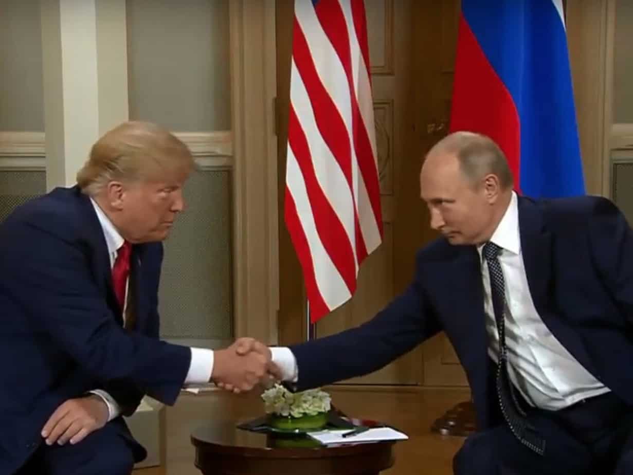 Watch: Trump and Putin start their historic meeting in Helsinki with a handshake