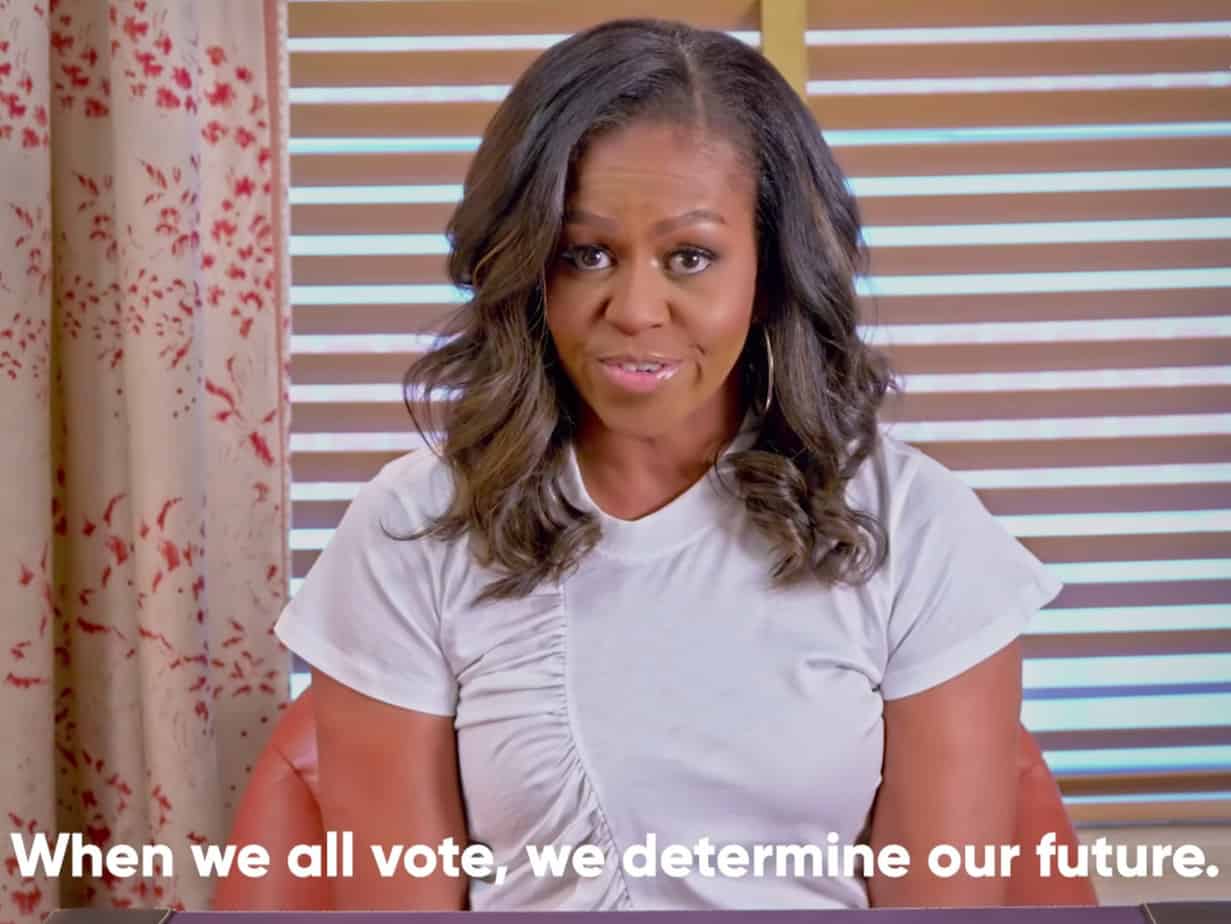 Michelle Obama may not want to be your president, but she still wants you to vote