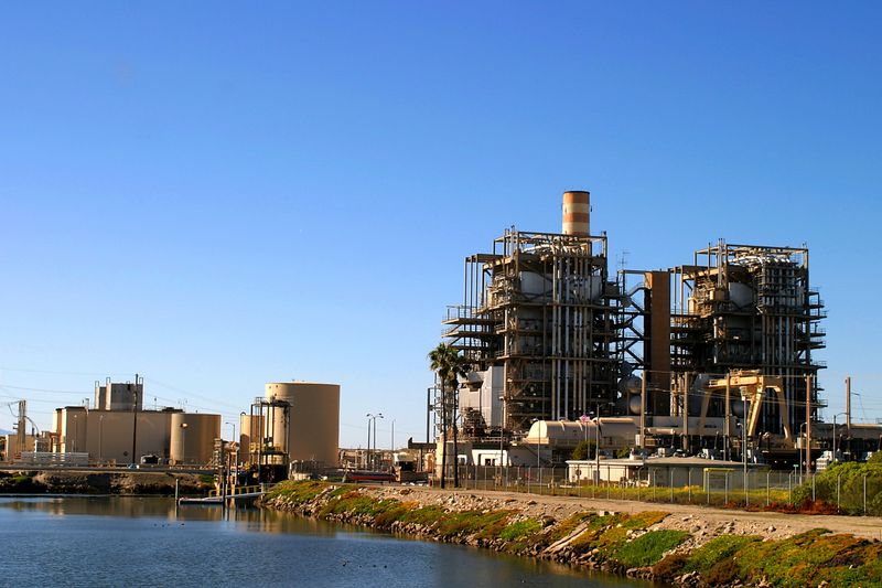 A natural gas power plant near Ventura, California.