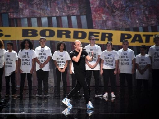 Watch: Logic’s emotional VMAs performance protesting family separation