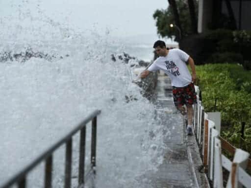 Hurricane Lane is battering the Hawaiian islands with heavy winds and rain