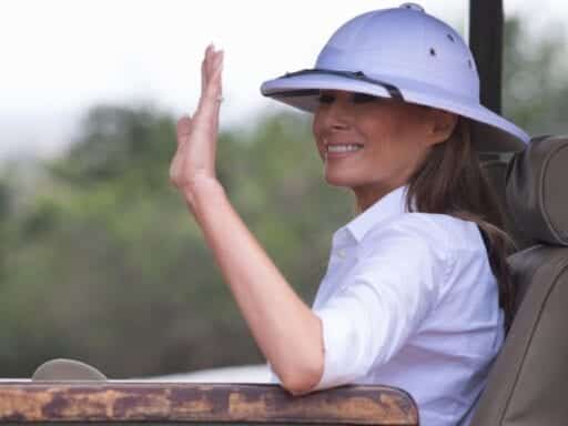 Here’s why people are mad about Melania Trump’s safari outfit