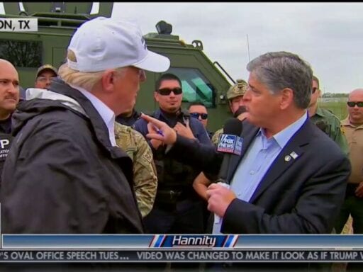 Trump uses Border Patrol agents as props during Fox News interview