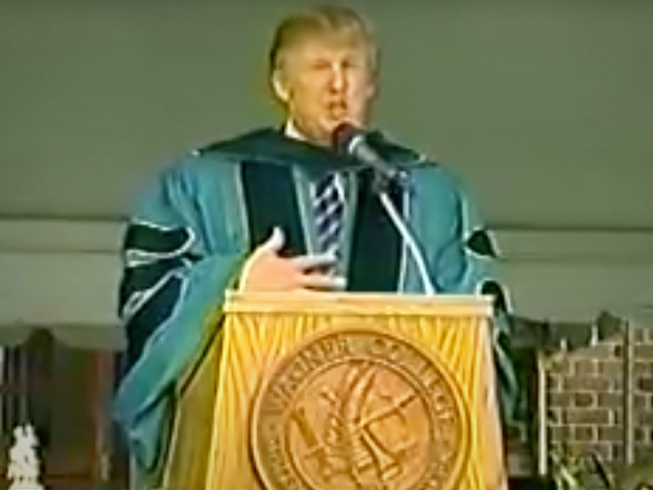 This 2004 video of Trump talking about walls is very awkward now