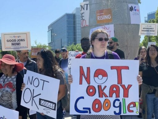 Google employees join protest at Alphabet’s shareholder meeting