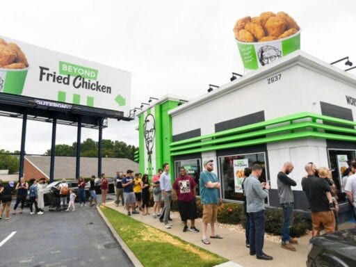 KFC began offering meatless chicken at one store Tuesday. It sold out almost immediately.