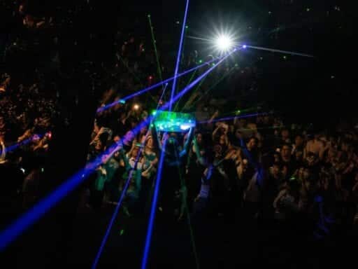 Hong Kong protesters stage a laser show in latest challenge to Beijing