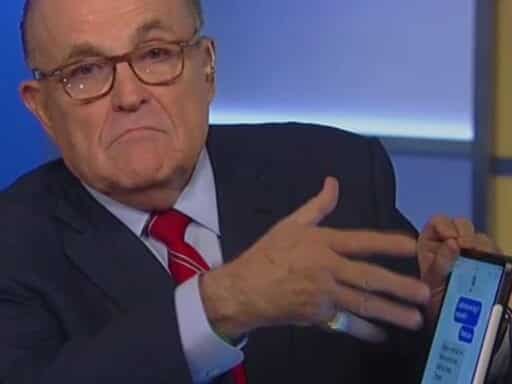Why Giuliani read his personal texts on Fox News, briefly explained