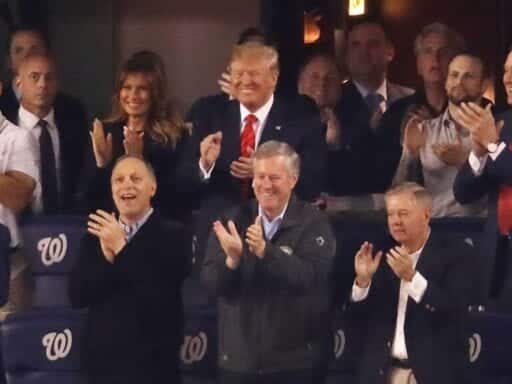 Trump was on the receiving end of “lock him up” chants at the World Series