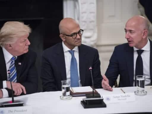 Amazon lost a $10 billion Pentagon contract to Microsoft. Now it’s blaming President Trump directly.
