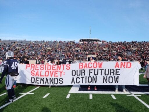Why climate activists disrupted the Harvard-Yale football game