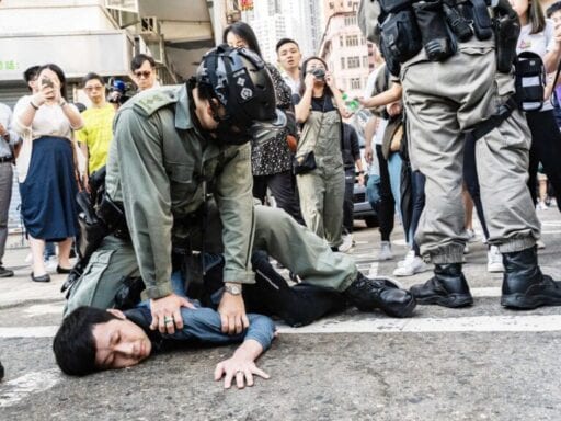 A demonstrator was shot and a man set on fire in Hong Kong’s protests