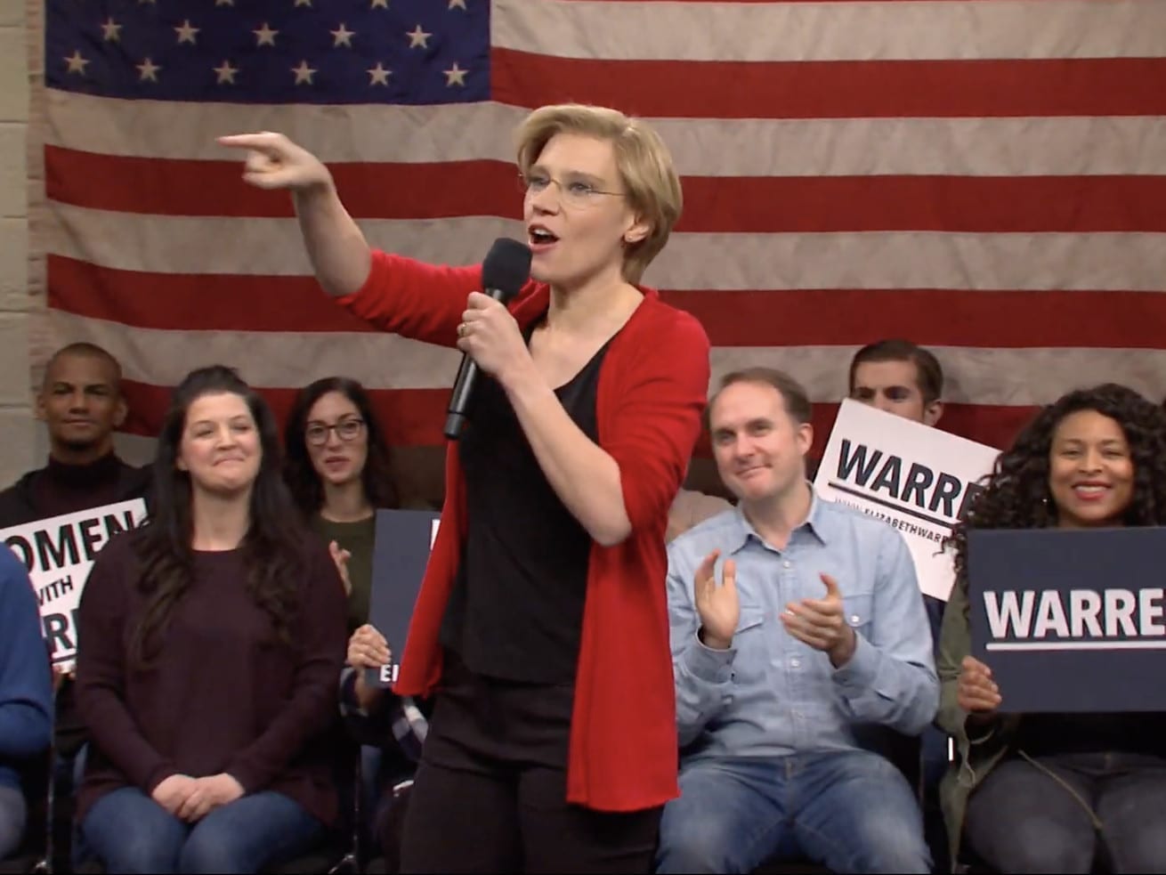 Elizabeth Warren can’t escape the  Medicare-for-all funding debate — even on SNL