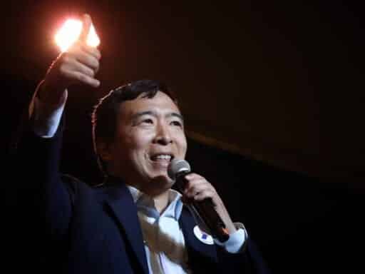 Andrew Yang wants to sell you universal basic income. Beware if you have disabilities.
