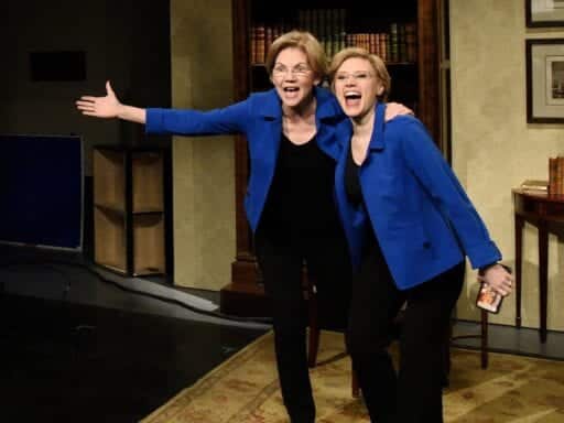 Elizabeth Warren makes a surprise appearance on SNL
