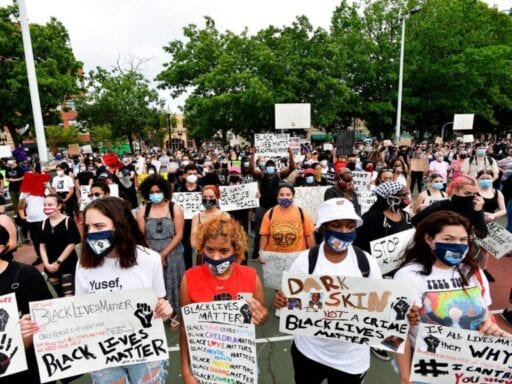 Thousands of Americans across the US are peacefully marching against police violence