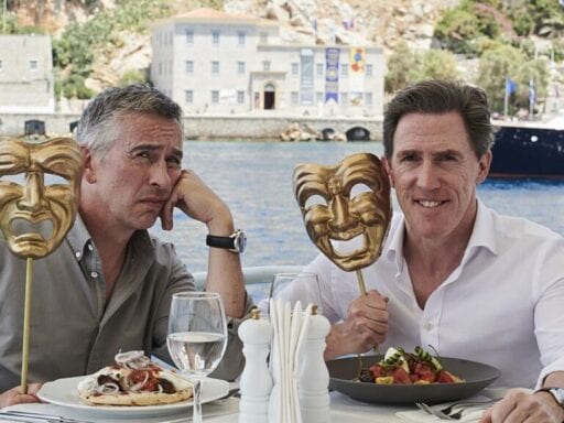 In The Trip to Greece, Steve Coogan and Rob Brydon eat, drink, and follow in Odysseus’s footsteps