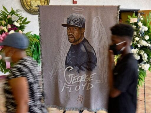 Hundreds celebrate George Floyd’s life at a memorial service as protests continue worldwide