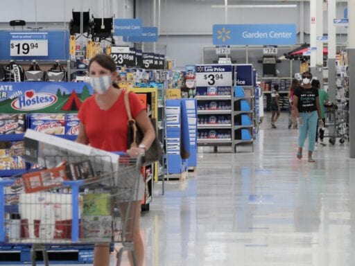 Walmart requires that customers wear masks. One former employee says enforcement is impossible.