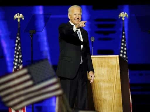 Joe Biden in victory speech: “Let this grim era of demonization in America begin to end”