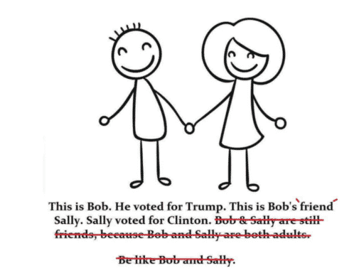 These memes want Democrats and Republicans to be friends. Good luck!