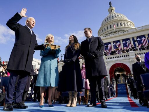 Joe Biden’s unique Inauguration Day, in photos