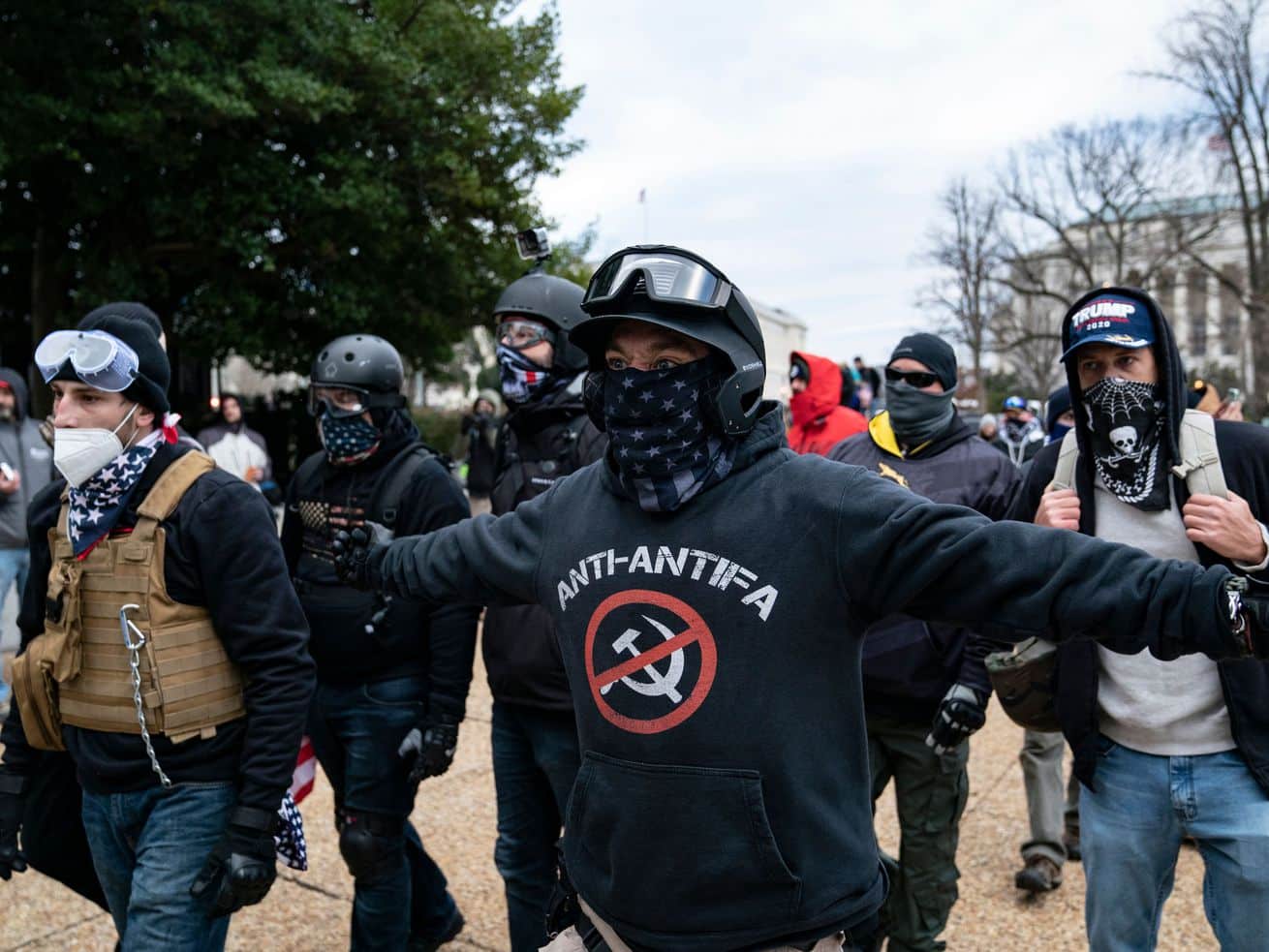 A new lawsuit targets Trump and the Proud Boys under a law enacted to stop the KKK