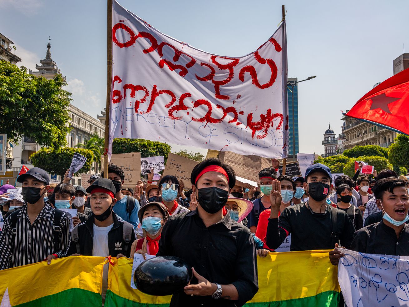 Tens of thousands rise up against the coup in Myanmar