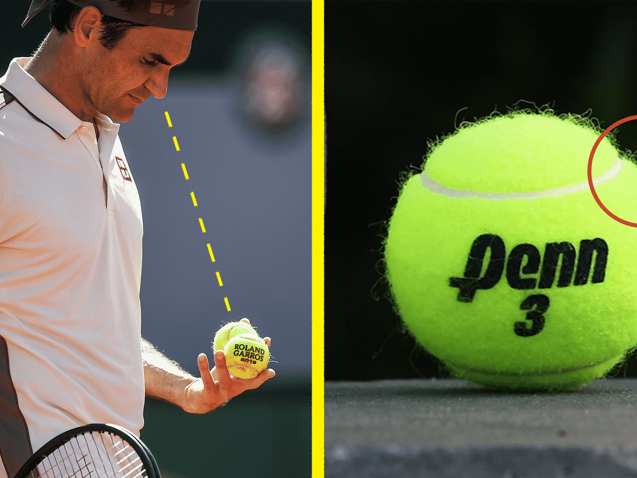 What tennis pros look at when they choose a ball