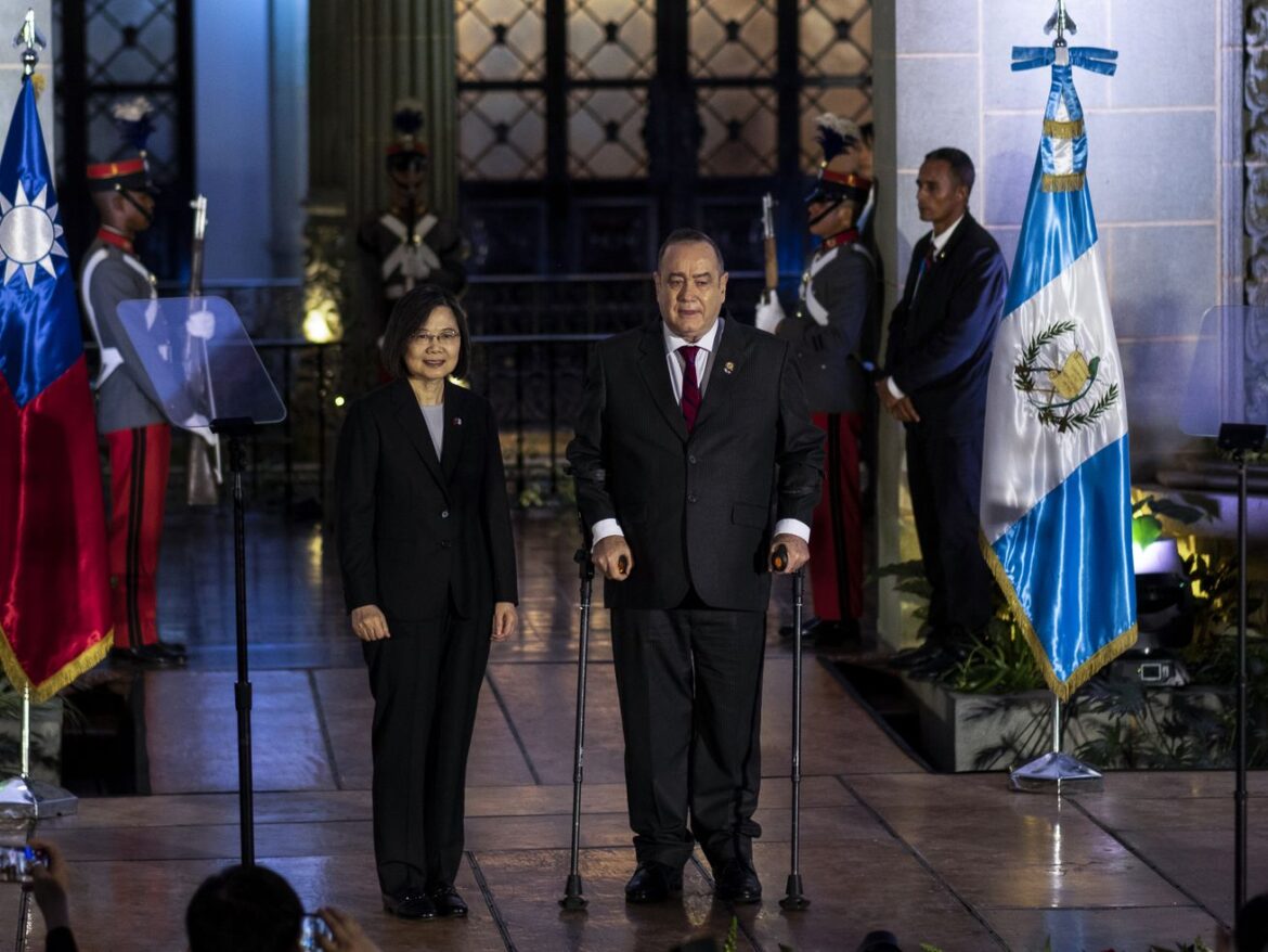 Taiwan’s president is in the Americas — and China’s not happy