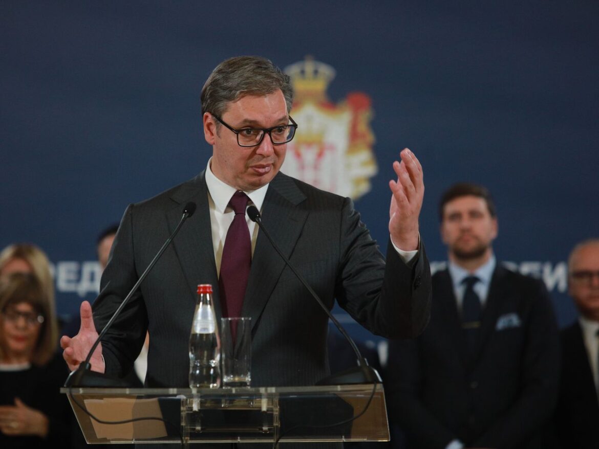 Serbia’s populist president pledges ‘disarmament’ after mass shootings