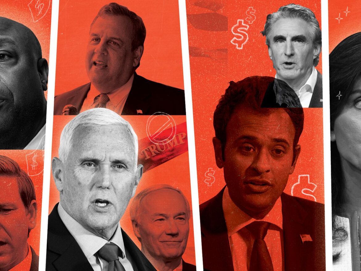 All the candidates onstage for the first GOP debate, explained