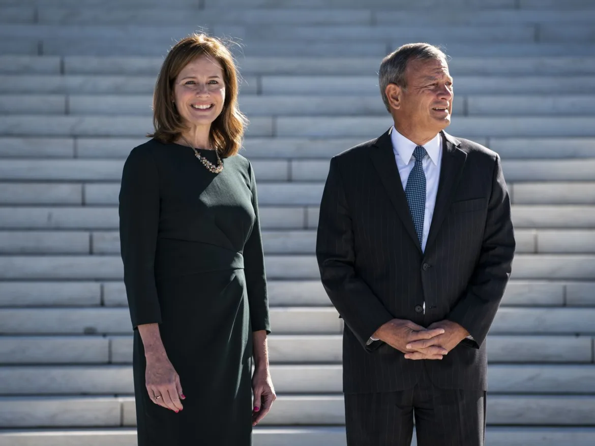 John Roberts and Amy Coney Barrett are unsure if they should be in charge of everything